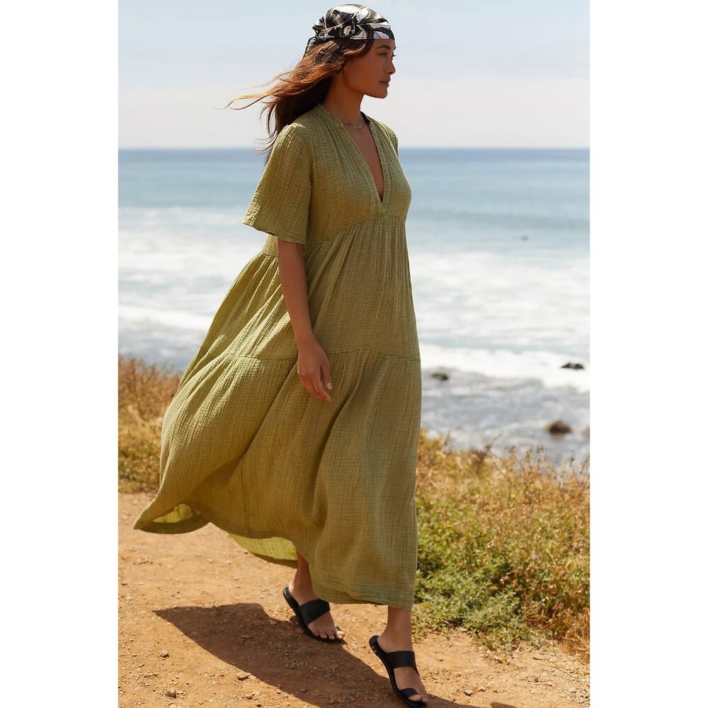NWT Anthropologie Kallie Flowy Maxi Dress - Picture 5 of 13